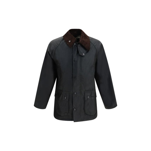 Barbour Black Cotton Full-Length Jacket