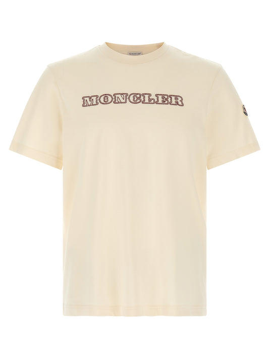 Moncler White Cotton T-Shirt