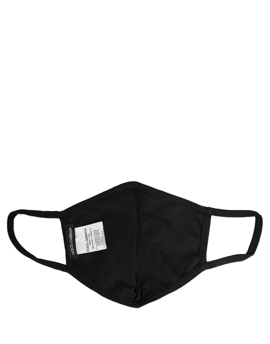 Dolce & Gabbana Brown Black Leopard Print Elastic Ear Strap Face Mask