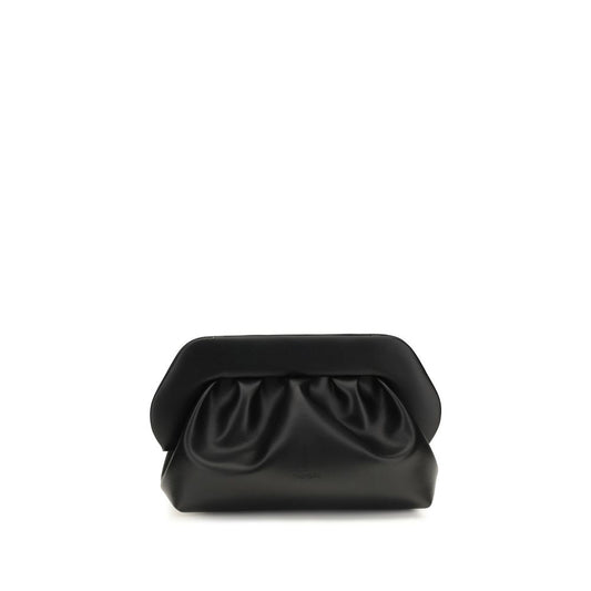 THEMOIRè Black Recycled Leather Clutch Bag