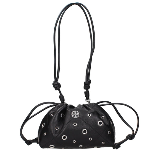 Tory Burch Black Leather Shoulder Bag