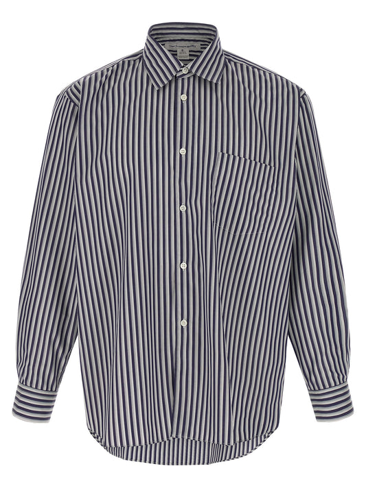 Comme Des Garçons Blue Cotton Blouse