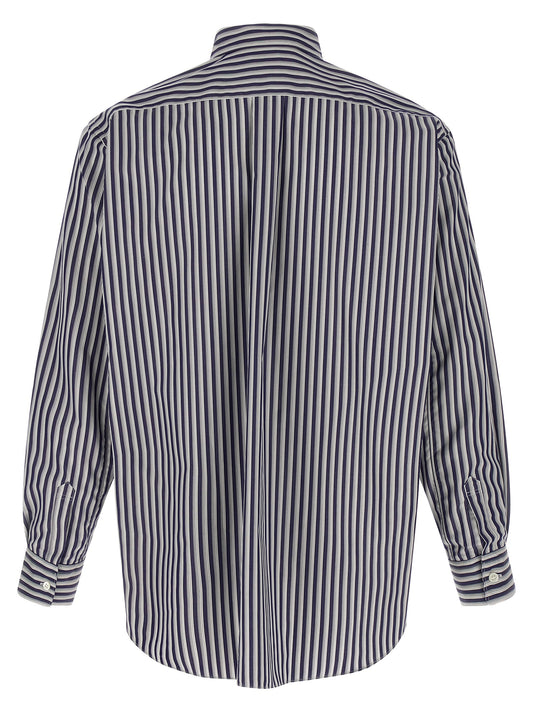 Comme Des Garçons Blue Cotton Blouse