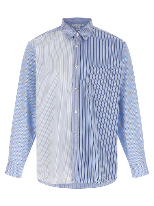 Comme Des Garçons Blue Cotton Blouse
