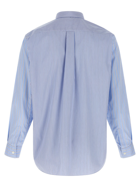 Comme Des Garçons Blue Cotton Blouse