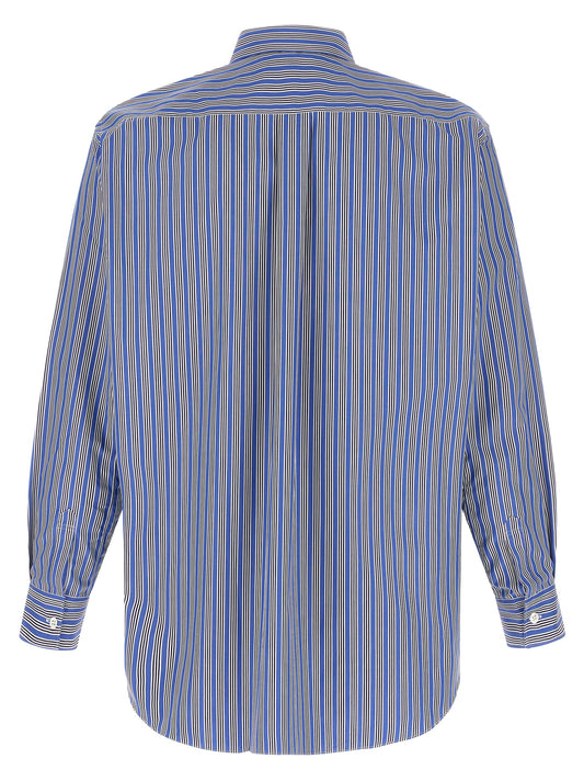 Comme Des Garçons Blue Cotton Blouse