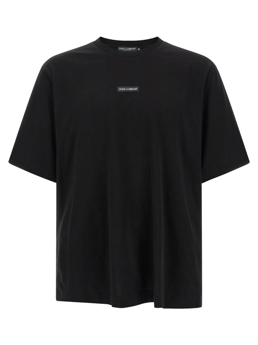 Dolce & Gabbana Black Cotton T-Shirt