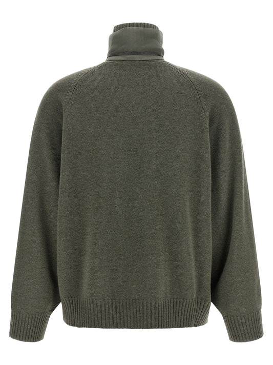 Brunello Cucinelli Bicolor Cashmere Cardigan