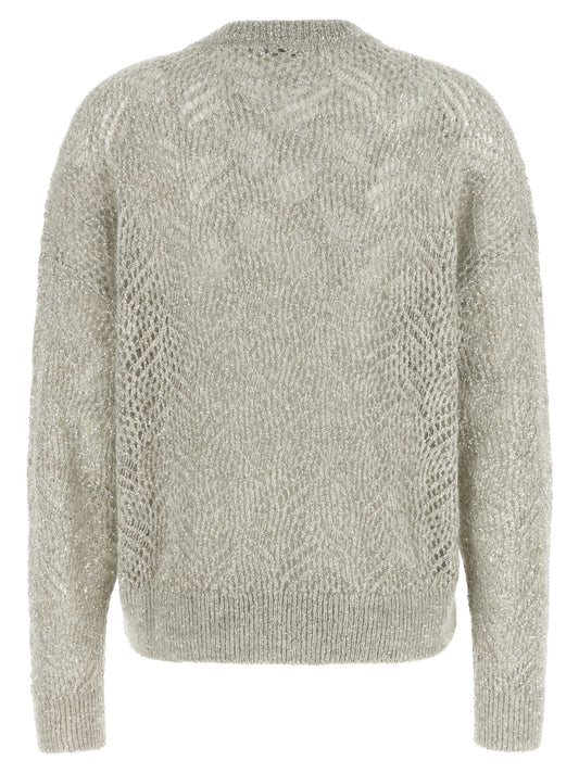 Brunello Cucinelli Gray Polyamide Cardigan