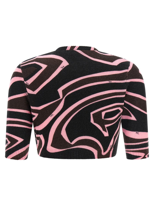 Emilio Pucci Multicolor Wool Cardigan