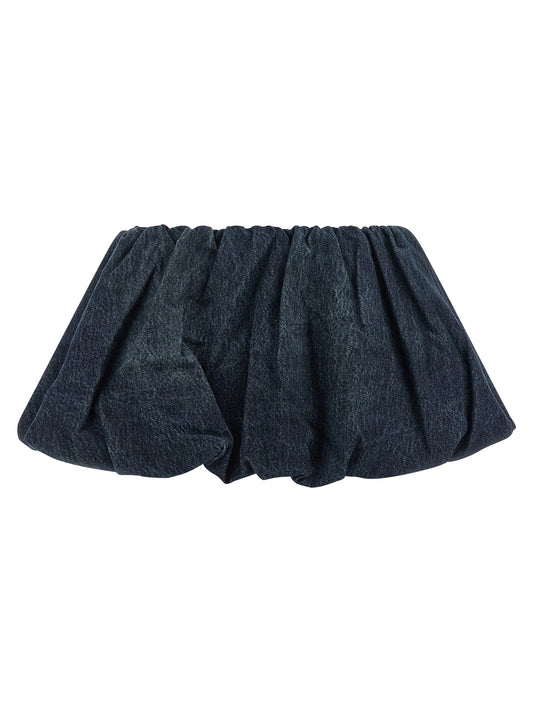 Diesel Blue Cotton Long Skirt