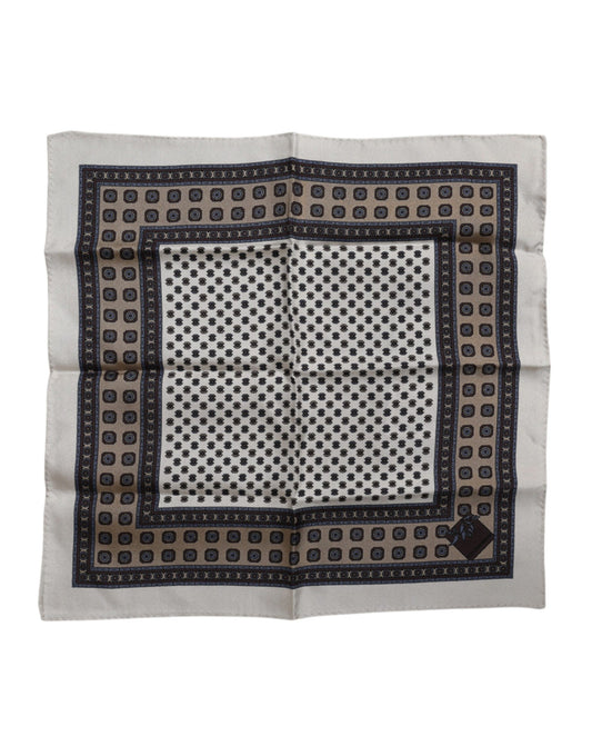 Dolce & Gabbana Multicolor Geometric Handkerchief Pocket Scarf