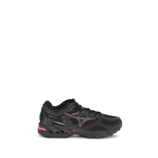 MIZUNO Black Fabric Athletic Sneakers