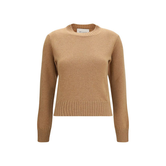 Ami Paris Brown Wool Sweatshirt