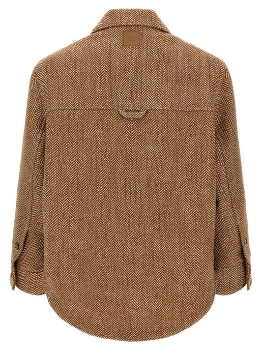Ami Paris Brown Virgin Wool Jacket