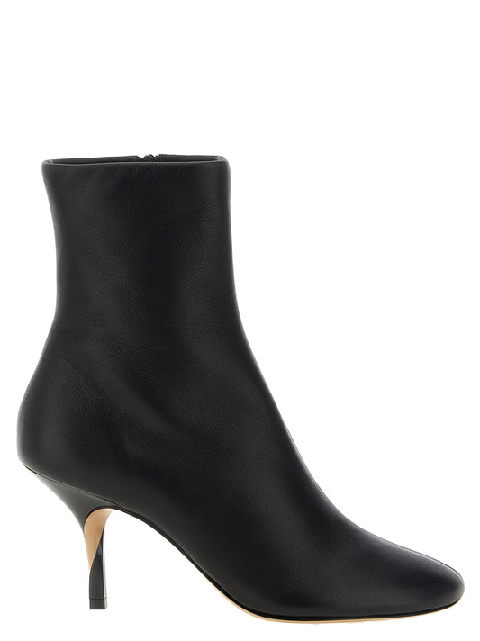 Jacquemus Black Lamb Leather Ankle Boots