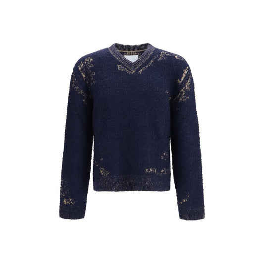 Maison Margiela Blue Cotton Sweatshirt