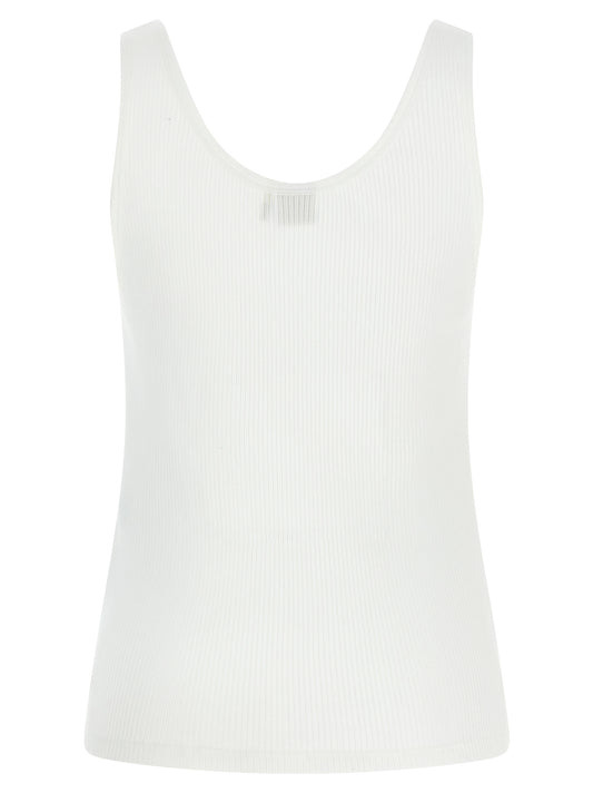 Chloé White Cotton Tank Tops
