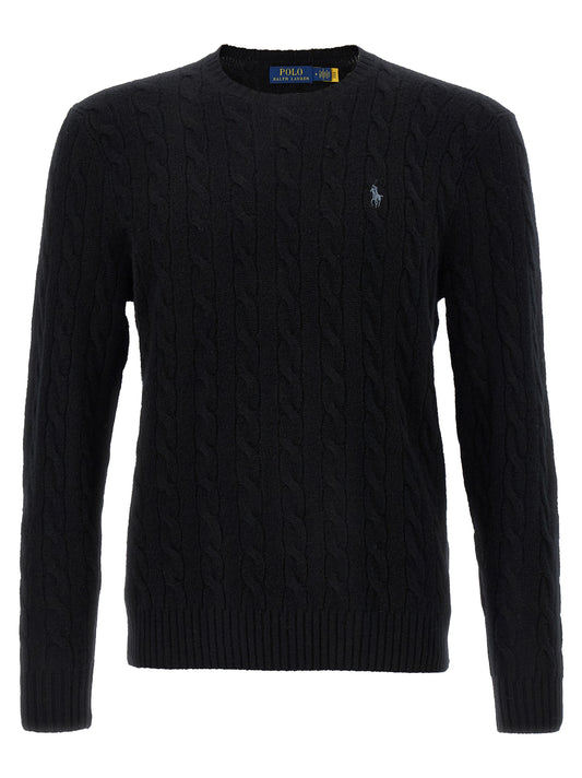 Polo Ralph Lauren Black Wool Cardigan