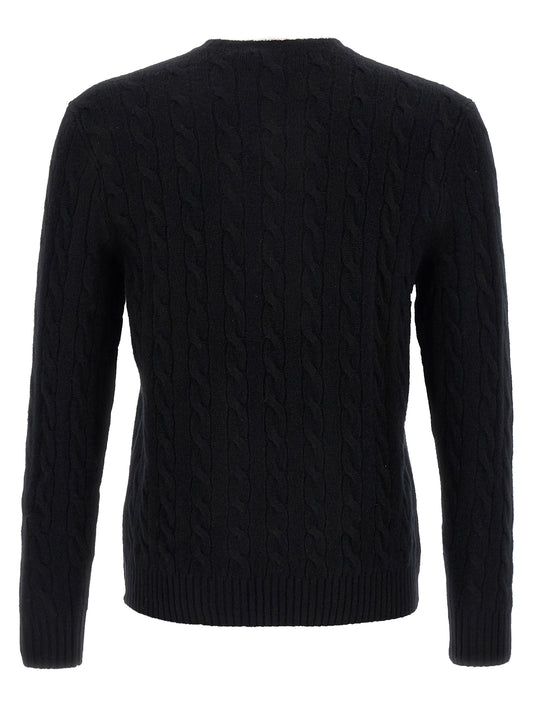 Polo Ralph Lauren Black Wool Cardigan