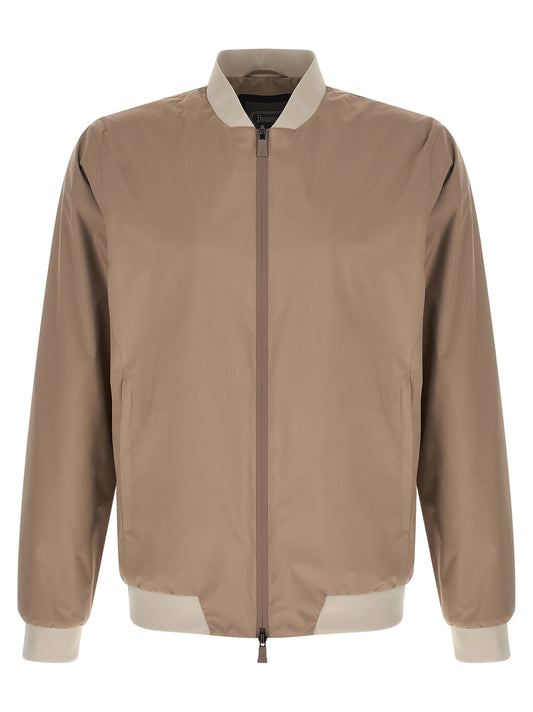 Herno Beige Polyester Bomber