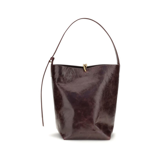 Benedetta Bruzziches Bordeaux Calf Leather Bos Taurus Shoulder Bag
