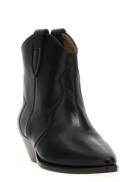 Isabel Marant Black Calfskin Chelsea Boots