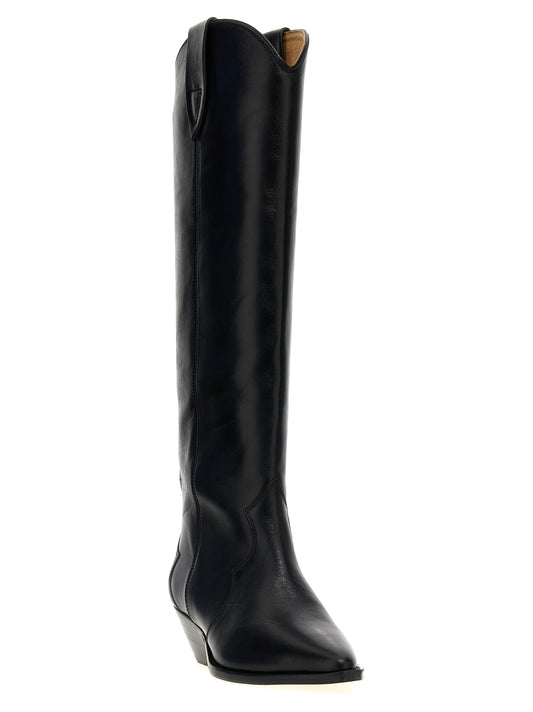 Isabel Marant Black Calfskin Chelsea Boots