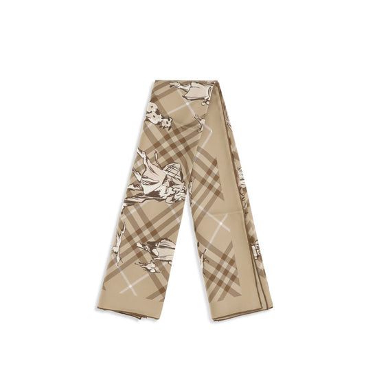 Burberry Beige Silk Scarf