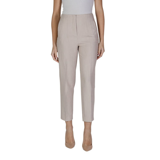 Only Beige Recycled Polyester Casual Pants