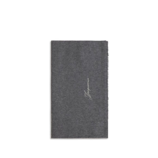 Jacquemus Gray Wool Oves Aries Scarf