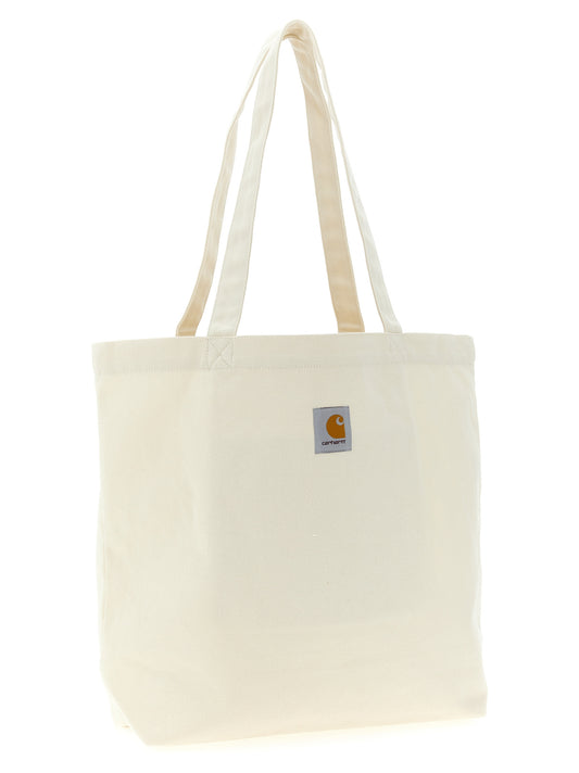 Carhartt Wip White Cotton Tote Bag