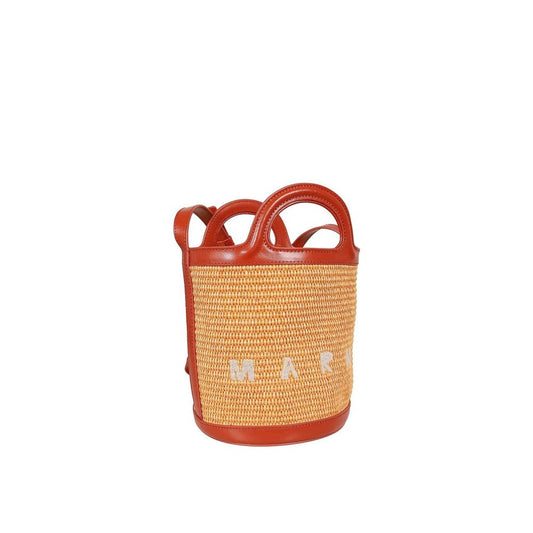 Marni Orange Cotton Bucket Bag