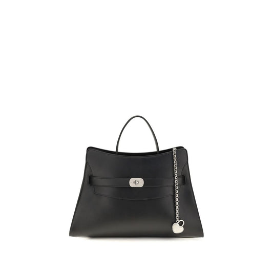 Alexander McQueen Black Calf Leather Shoulder Bag