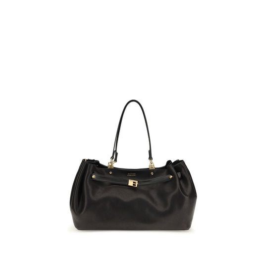 Balenciaga Black Calf Leather Bos Taurus Shoulder Bag