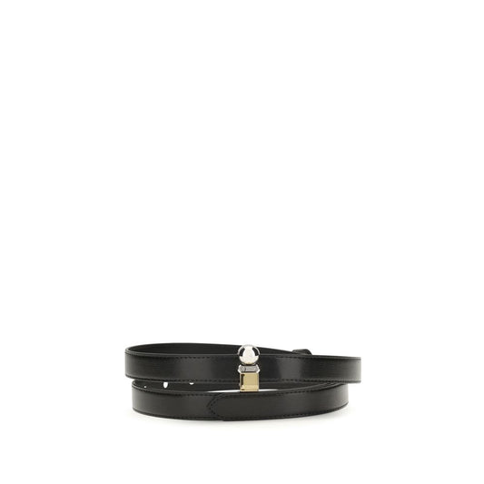 Jacquemus Black Calf Leather Bos Taurus Regular Belt