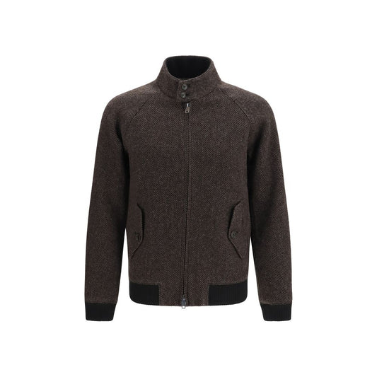 Baracuta Brown Viscose Biker Jacket