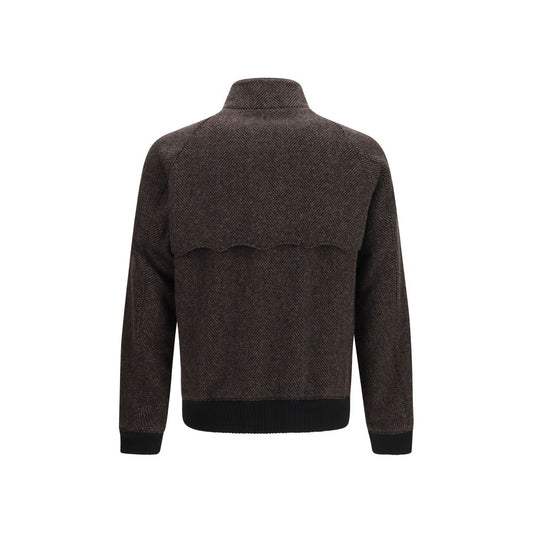 Baracuta Brown Viscose Biker Jacket