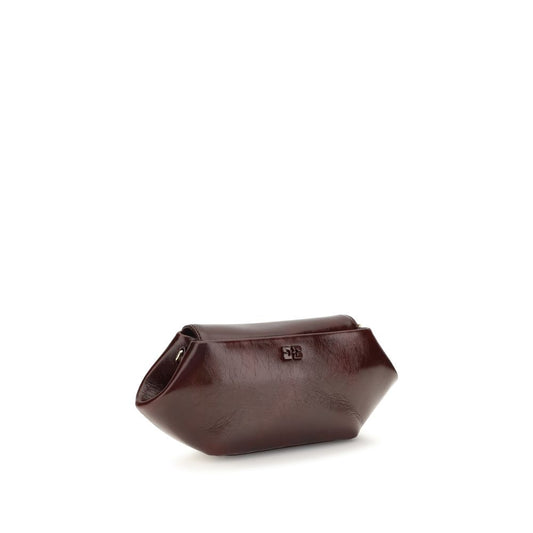 Ganni Bordeaux Polyethylene Shoulder Bag