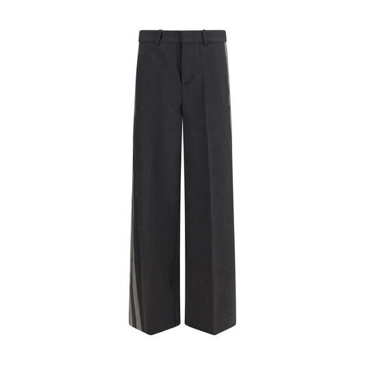 P.A.R.O.S.H. Gray Wool Oves Aries Casual Pants