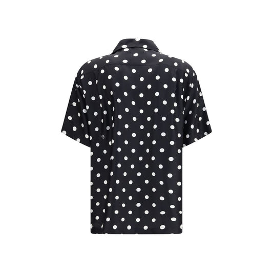 Dolce & Gabbana Black Silk Shortsleeve Shirt
