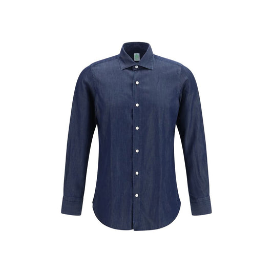 Finamore Blue Denim Shirt