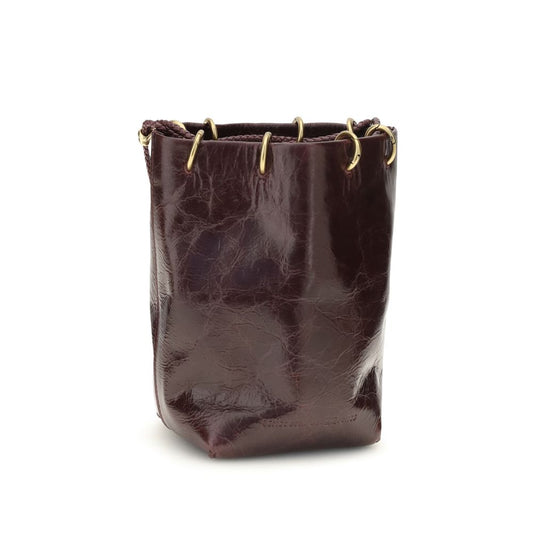 Benedetta Bruzziches Brown Calf Leather Bos Taurus Backet Bag