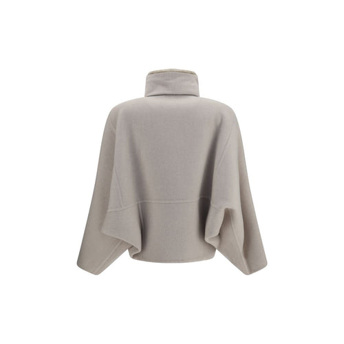 Brunello Cucinelli Gray Wool Oves Aries Jacket