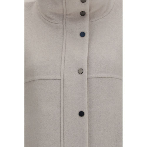Brunello Cucinelli Gray Wool Oves Aries Jacket