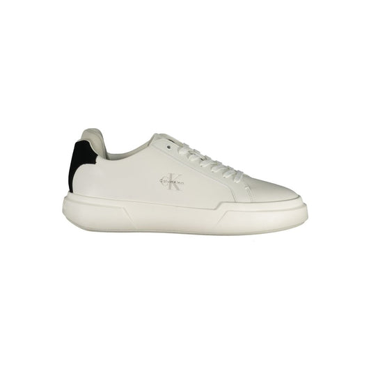 Calvin Klein White Polyurethane Men Sneaker