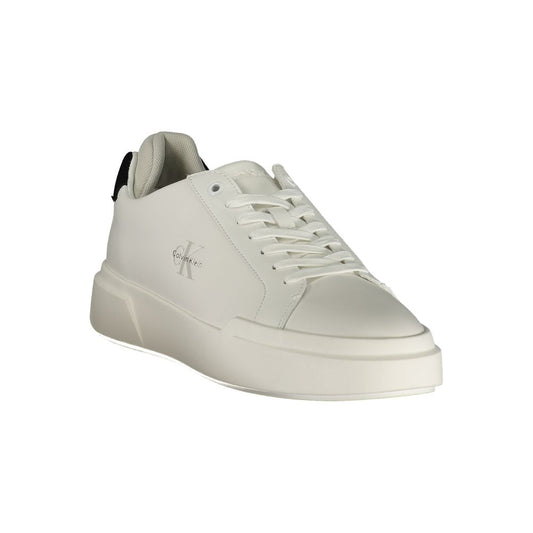 Calvin Klein White Polyurethane Men Sneaker
