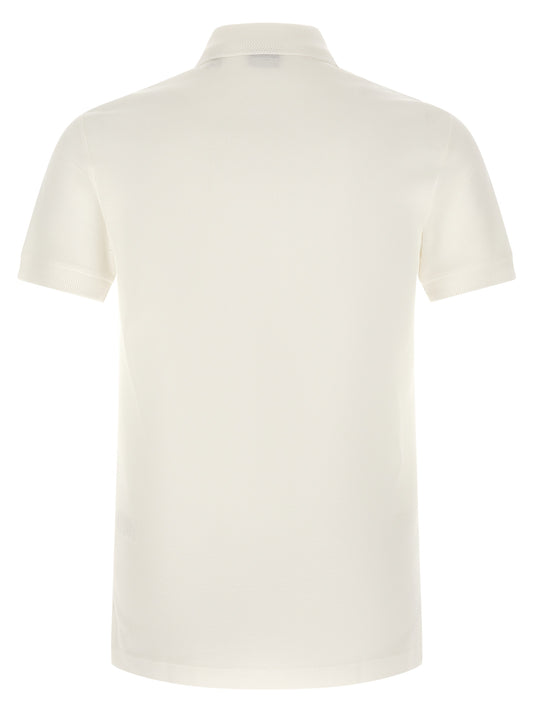 Burberry White Cotton Polo Shirt