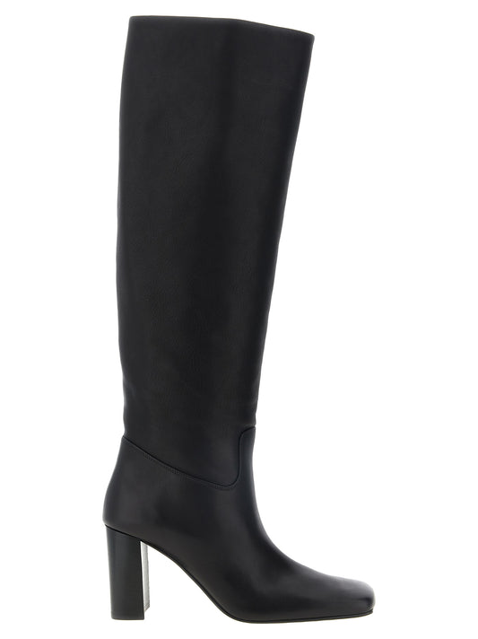 Khaite Black Calfskin Over The Knee