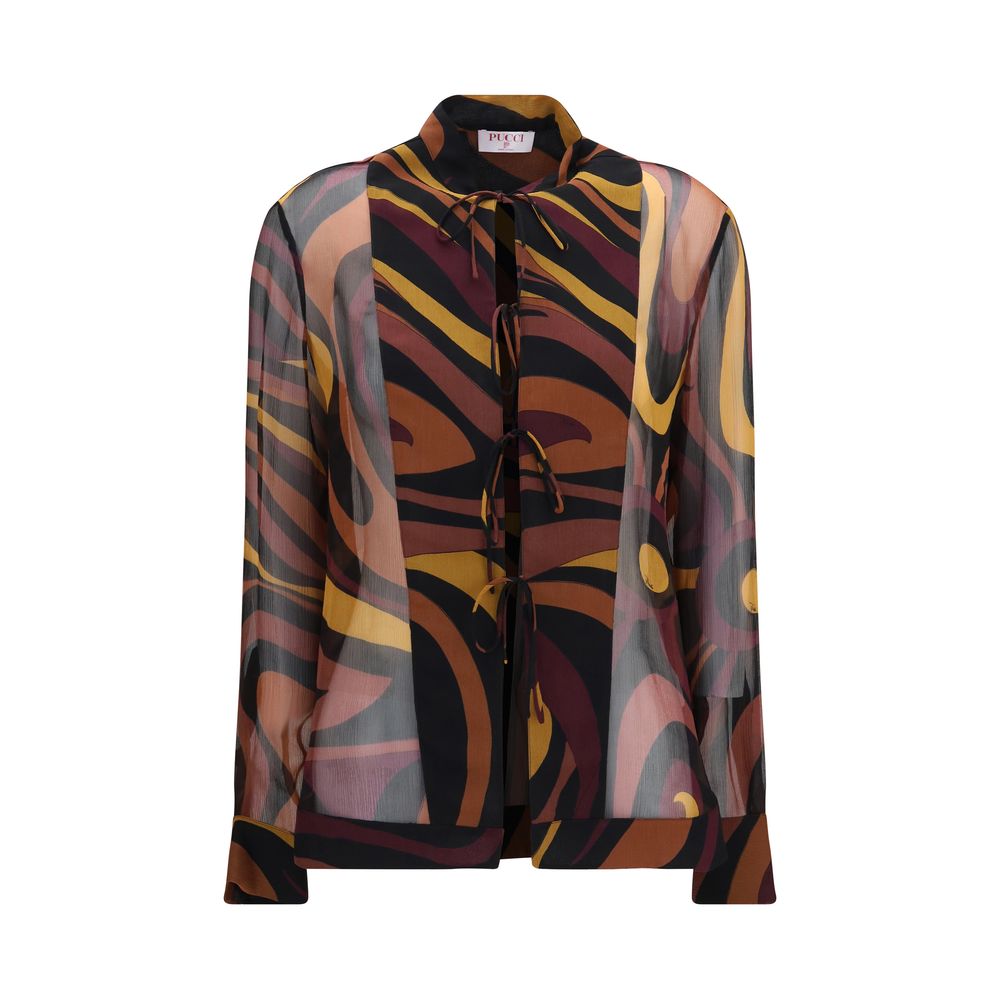 Emilio Pucci Multicolor Silk Blouse